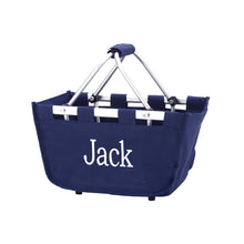 Load image into Gallery viewer, Mini Navy Market Tote