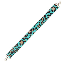 Load image into Gallery viewer, Aqua Leopard Crossbody Strap