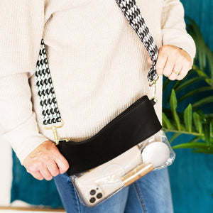 Houndstooth Crossbody Strap