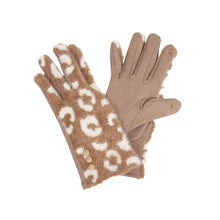 Load image into Gallery viewer, Camel Leopard Gloves