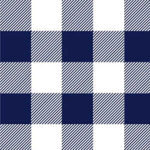 Navy Check Easter Bucket