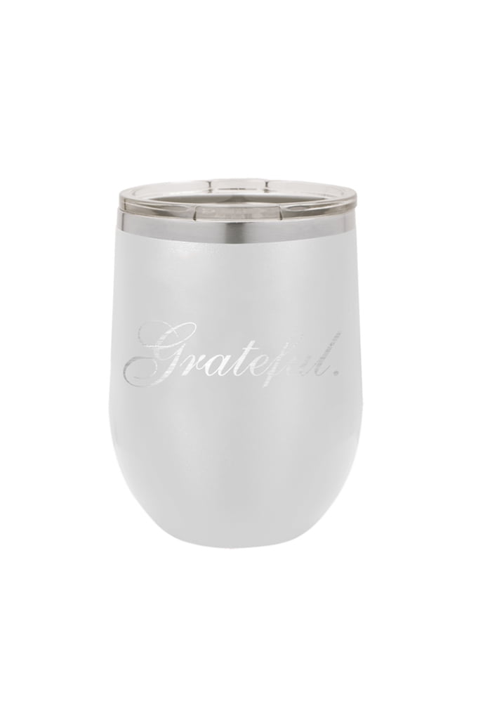 White Grateful 12oz Insulated Tumbler