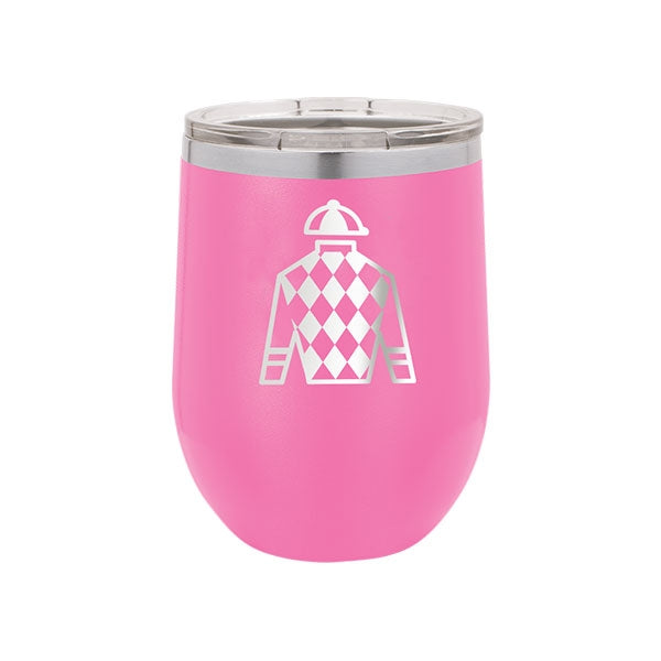 Jockey Jersey Pink 12oz Insulated Tumbler