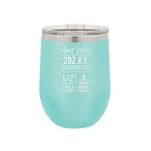 Mint Julep Teal 12oz Insulated Tumbler