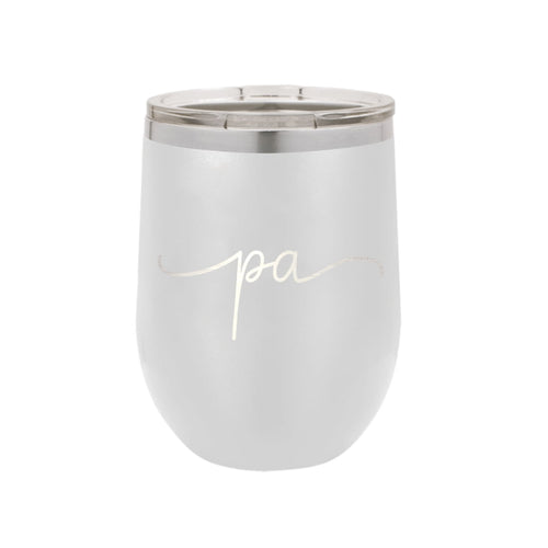 Pennsylvania Rep Your State White 12oz Insulated Tumbler