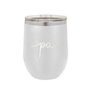 Pennsylvania Rep Your State White 12oz Insulated Tumbler