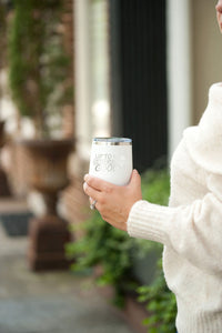 Up to Snow Good White 12oz Insulated Tumbler