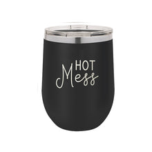 Load image into Gallery viewer, Hot Mess Black 12oz Insulated Tumbler