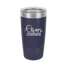 Load image into Gallery viewer, Chaos Coordinator Navy 20oz Insulated Tumbler