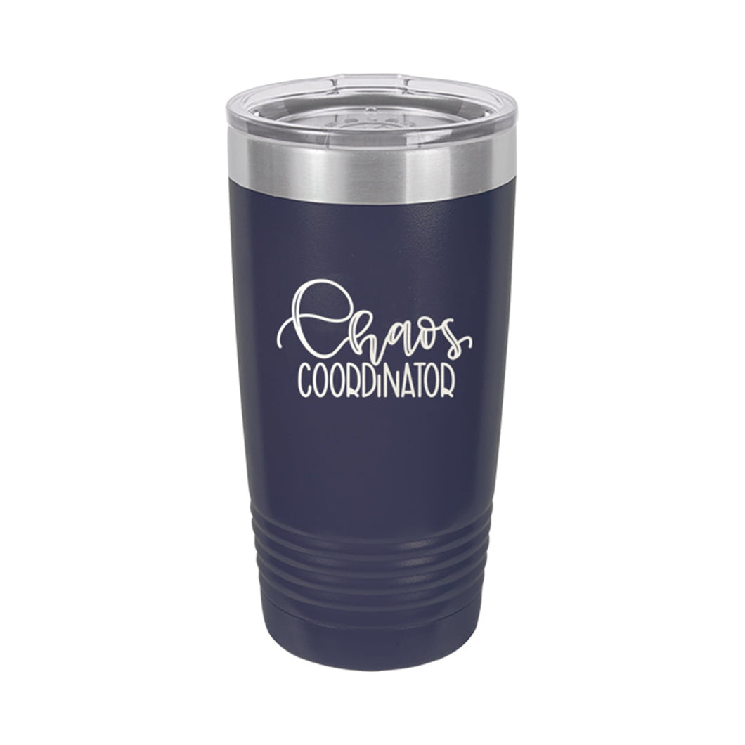 Chaos Coordinator Navy 20oz Insulated Tumbler