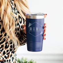 Load image into Gallery viewer, Floral Mama Navy 20oz Insulated Tumbler