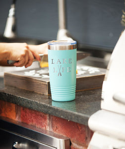 Lake Life Teal 20oz Insulated Tumbler