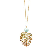 Load image into Gallery viewer, Aqua Palm Bay Necklace