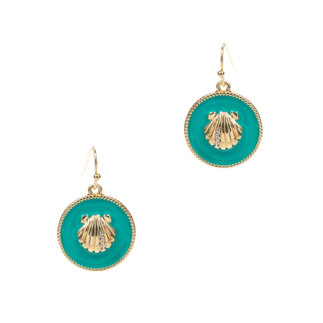 Feeling Nauti Mint Seashell Earrings