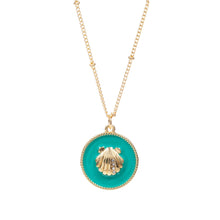 Load image into Gallery viewer, Feeling Nauti Mint Seashell Necklace