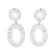 Load image into Gallery viewer, White Summer Earrings