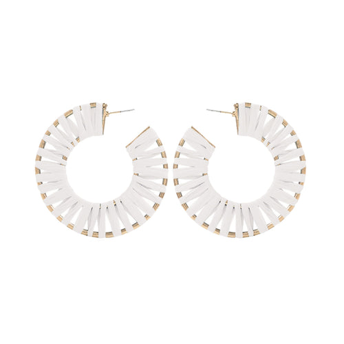 White Georgia Earrings