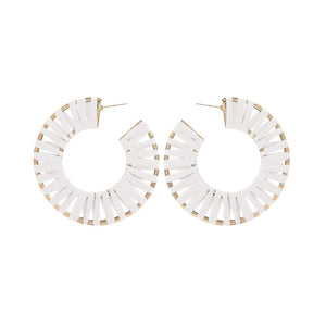 White Georgia Earrings