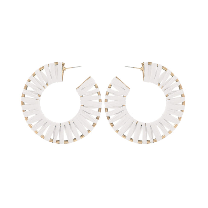 White Georgia Earrings